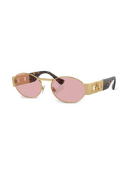 Versace Eyewear Medusa Round Sunglasses – Luxury Round Frame Sunglasses with Iconic Medusa Emblem