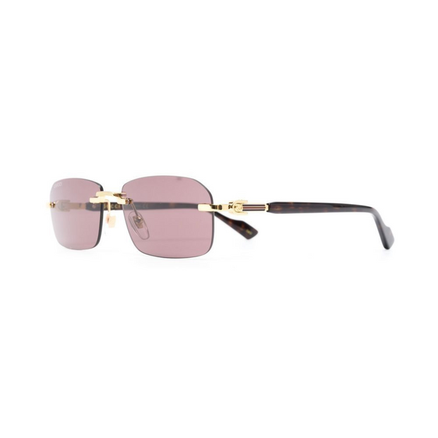 Gucci Eyewear Rimless Rectangle-Frame Sunglasses - Sleek Luxury Eyewear for a Modern Look