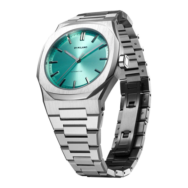 D1 Milano Men's Watch with Round Movement and Green Dial - ML-0298