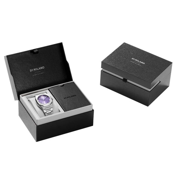 D1 Milano Women's Watch with Cinematic Movement and Lilac Dial - ML-0299