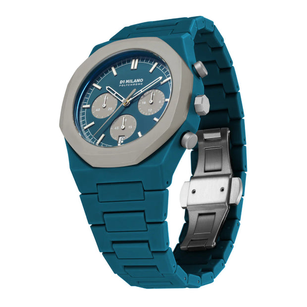 D1 Milano Men's Watch with Quartz Movement and Petrol Green Dial - ML-0319