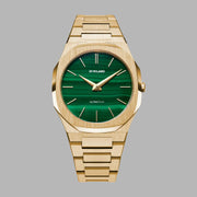 D1 Milano Men's Quartz Movement Watch with Green Dial - ML-0305