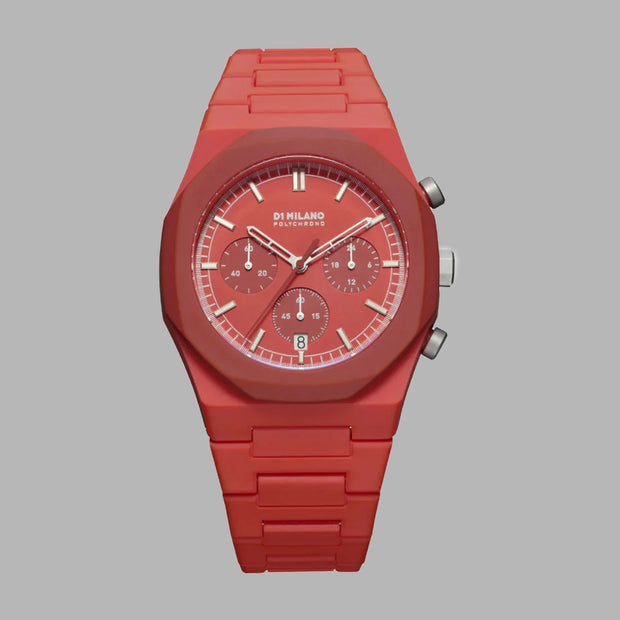 D1 Milano Men's Quartz Movement Watch with Red Dial - ML-0318