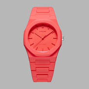 Men's D1 Milano Quartz Watch - Striking Red Dial (Model ML-0338)