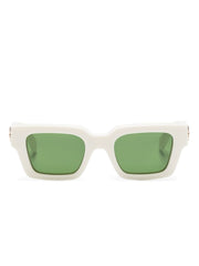 Off-White Eyewear Virgil Square-Frame Sunglasses – Designer Square Sunglasses with Red Tinted Lenses