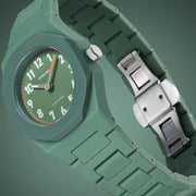 D1 Milano Quartz Movement Watch with Green Dial - ML-0341