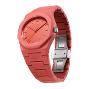 Men's D1 Milano Quartz Watch - Striking Red Dial (Model ML-0338)