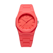 Men's D1 Milano Quartz Watch - Striking Red Dial (Model ML-0338)