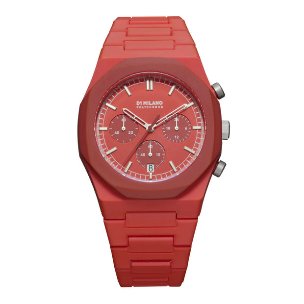 D1 Milano Men's Quartz Movement Watch with Red Dial - ML-0318