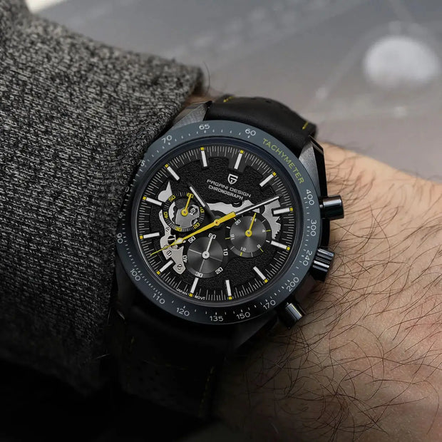 New Moon Dark Men's Chronograph Watch by Pagani Design, 40mm | PD-1779