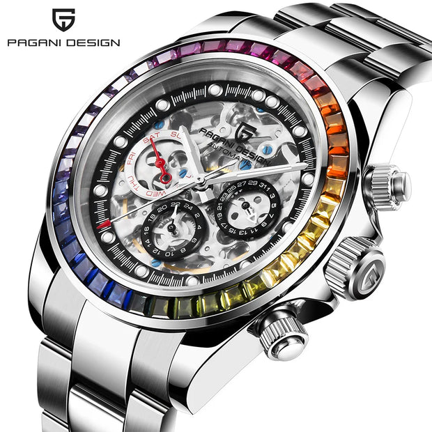 Pagani Design Automatic Men's Rainbow 40mm Watch | PD-1653