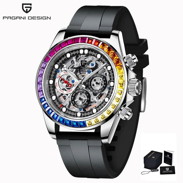 Pagani Design Automatic Men's Rainbow 40mm Watch | PD-1653