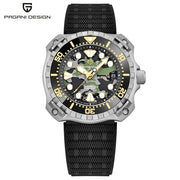 Pagani Design Military Men's Watch with Hollow Camouflage Dial Automatic 40.7mm | PD-YN009