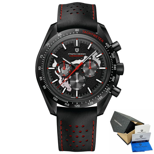 New Moon Dark Men's Chronograph Watch by Pagani Design, 40mm | PD-1779