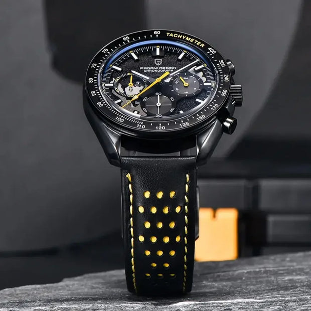 New Moon Dark Men's Chronograph Watch by Pagani Design, 40mm | PD-1779