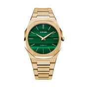 D1 Milano Men's Quartz Movement Watch with Green Dial - ML-0305