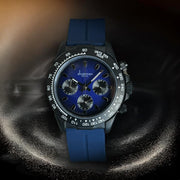 ساعة Chairman Geneve Blue Dial Blue Strap Blue Luxury للجنسين