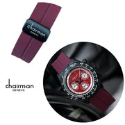 Chairman Geneve Maroon Dial Maroon Strap Unisex Luxury Watch