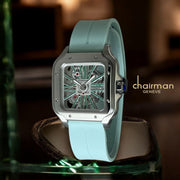 Chairman Geneve Mechanical Dial Baby Green Strap Luxury Watch