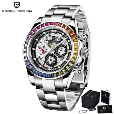 Pagani Design Automatic Men's Rainbow 40mm Watch | PD-1653