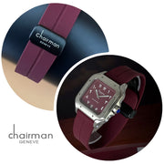 Special Edition Chairman Geneve Dated Arabic Maroon Dial Maroon Strap Ladies Luxury Watch