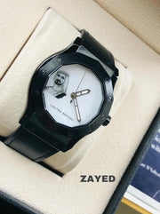 Zayed Professional Men's Watch with Black Strap and White Dial - Limited Edition